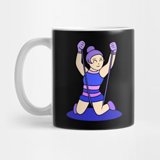 Chibi girl gymnastic rope Mug